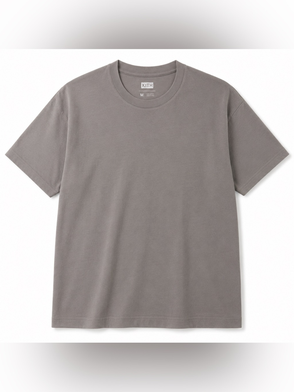 Kith Gray Short Sleeve Crewneck T-Shirt Size M NWOT Minimalist Streetwear